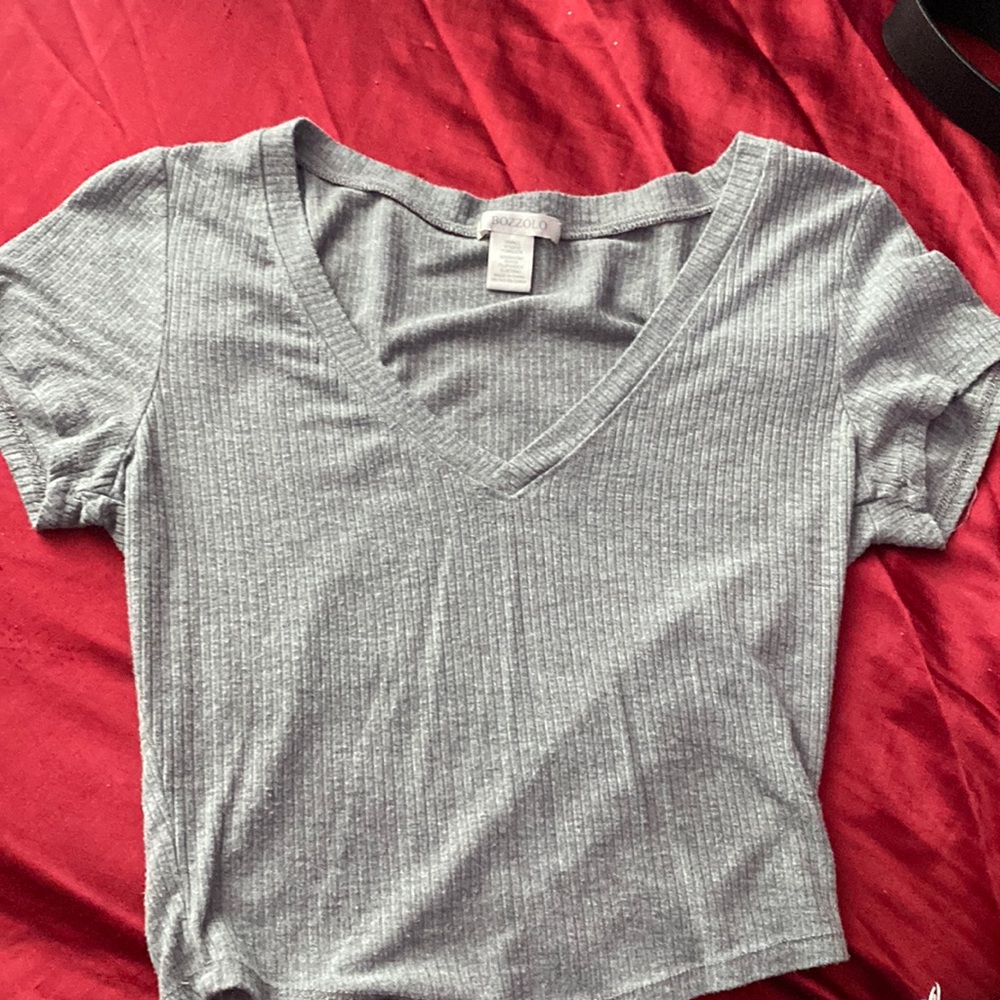 Grey shirt from Fashion nova